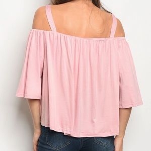 💥 Women’s Pink Cold Shoulder Blouse